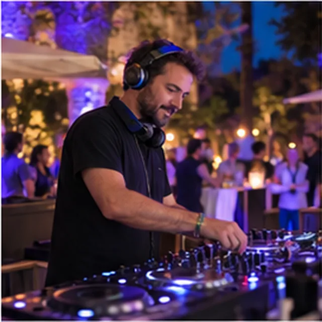 DJ animant une soirée professionnelle
