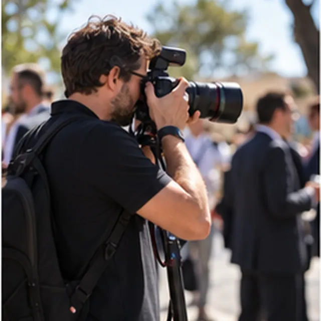 Photographe captant les moments d’un événement